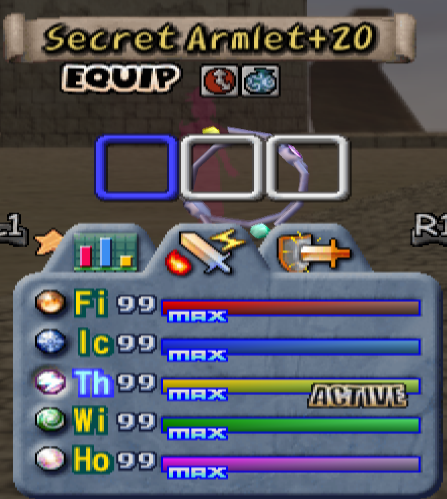 Secret Armlet Attributes